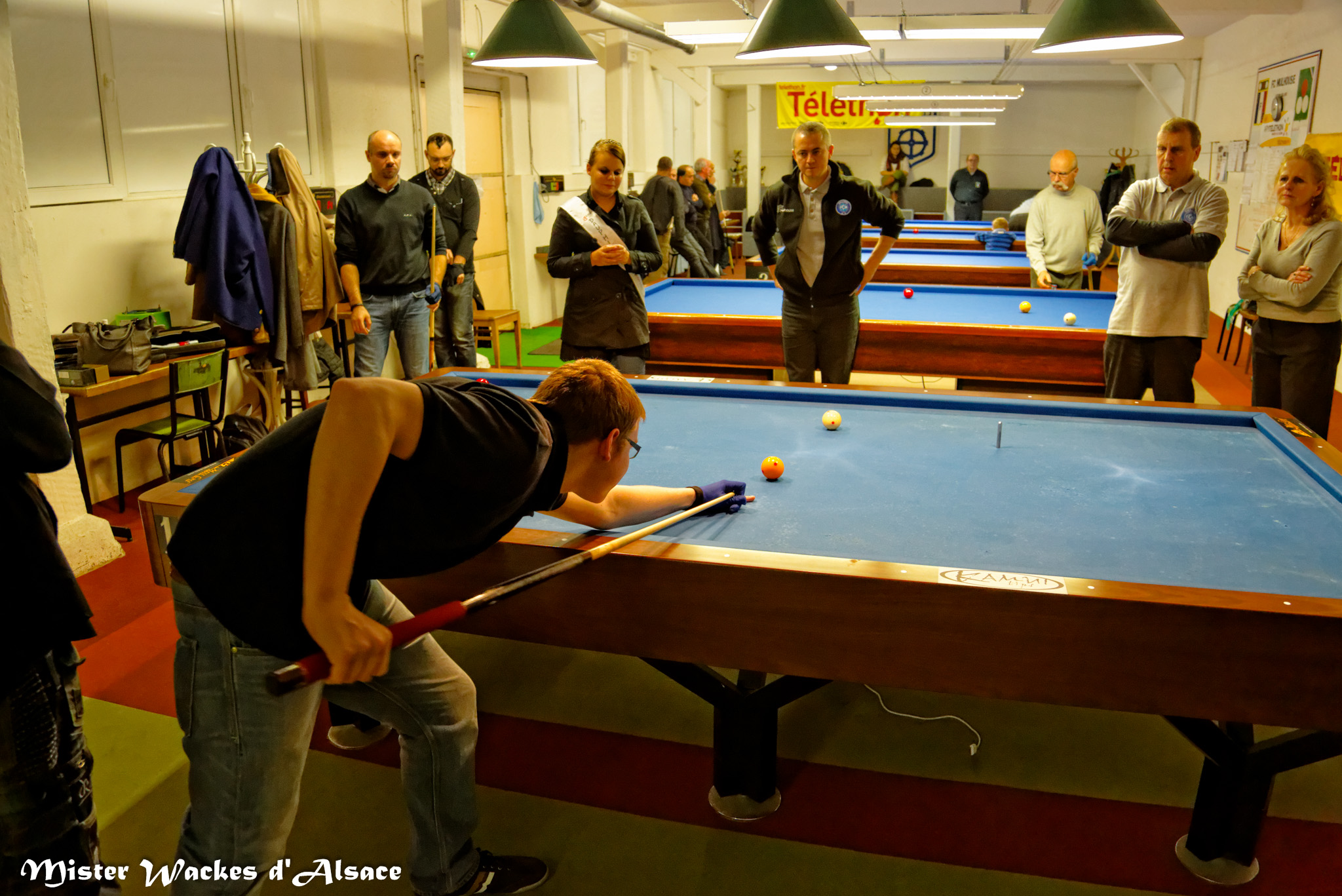 Téléthon Mulhouse 2013, le FCM billard lance le défi d’atteindre 4000 points en 24h en faisant appel aux joueurs de la région