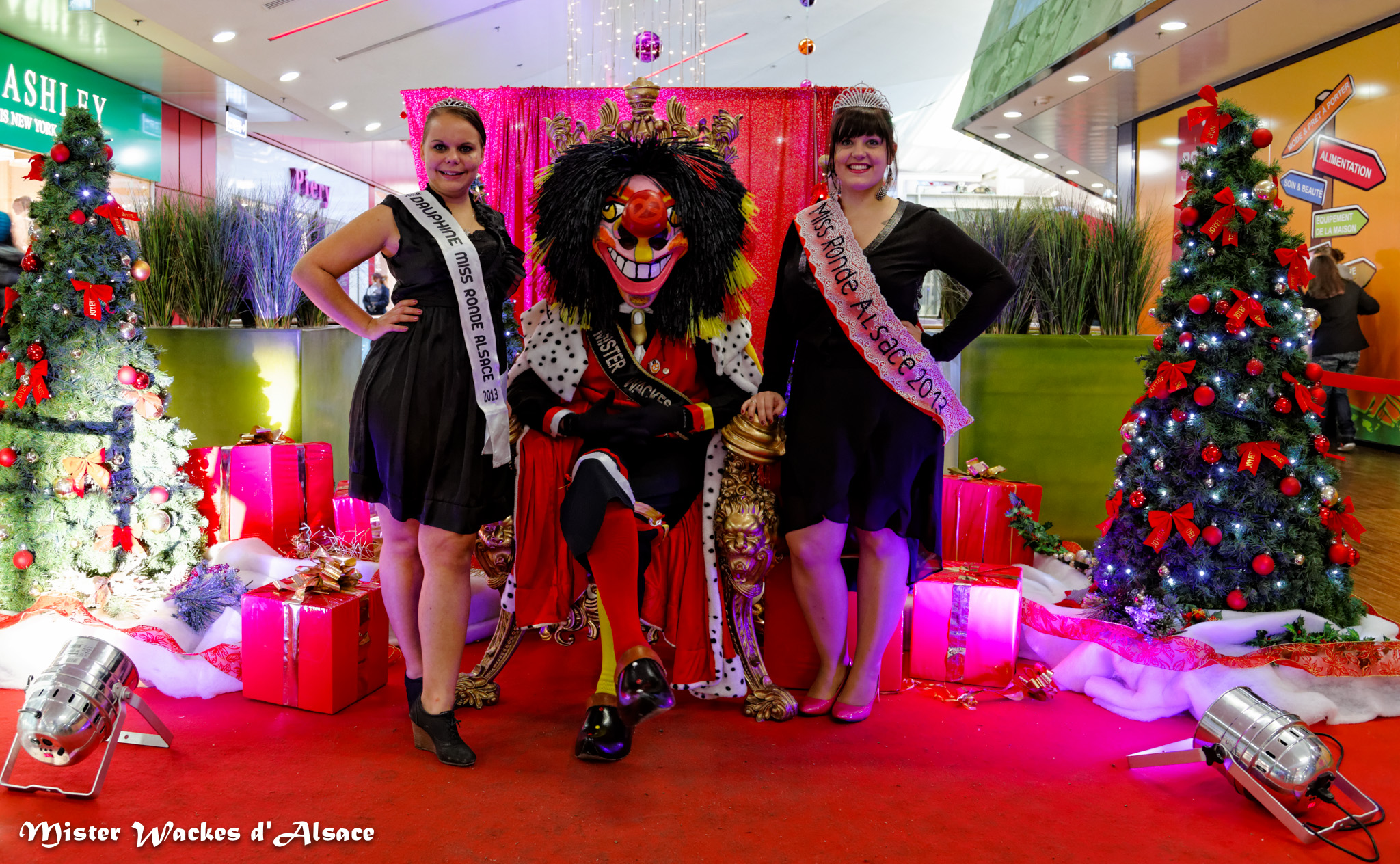 Téléthon Mulhouse 2013, Mister Wackes d’Alsace au Centre Commercial Porte Jeune