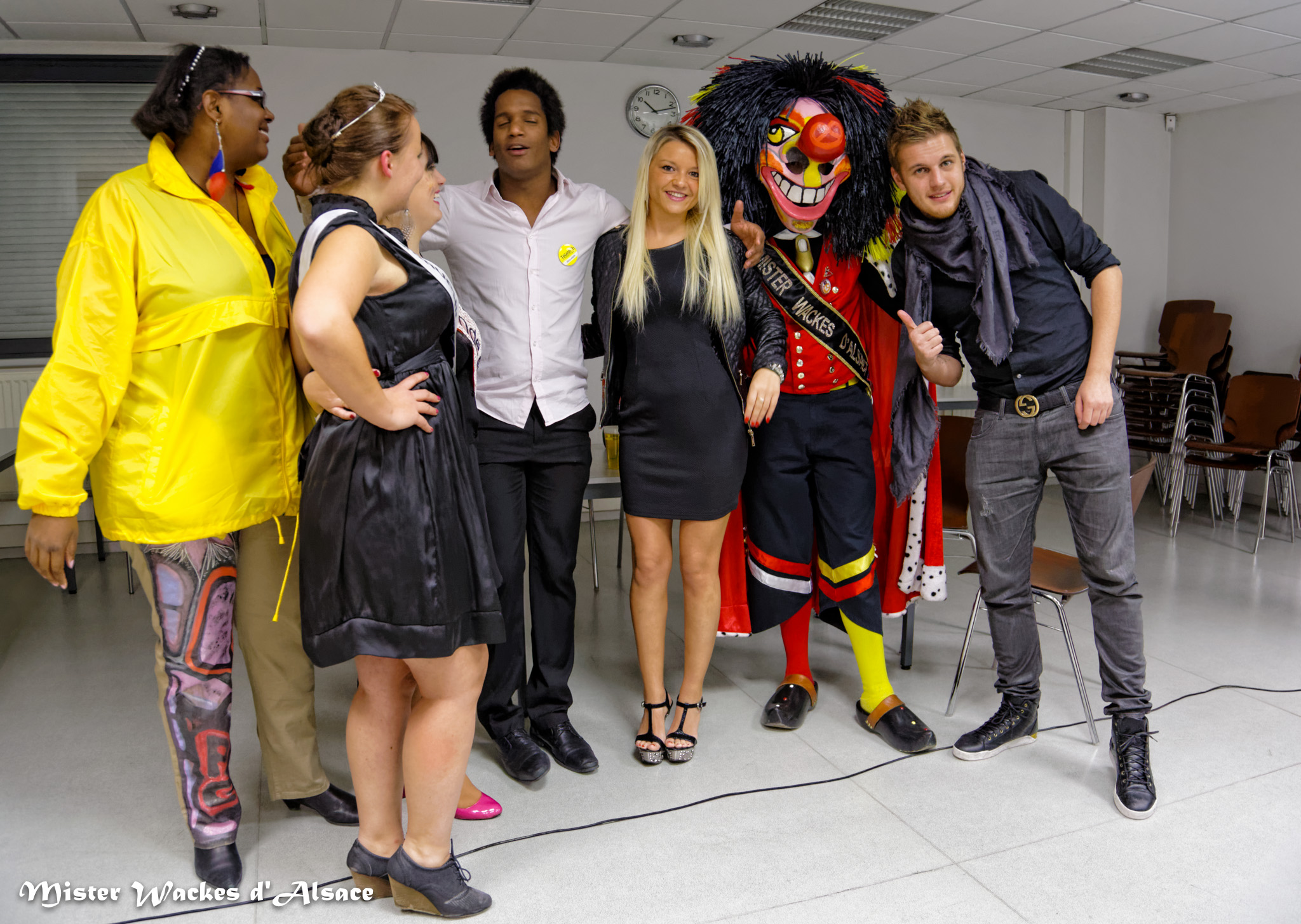 Téléthon Mulhouse 2013, Centre de Formation des Apprentis de l’artisanat, visite surprise des Ch’tis