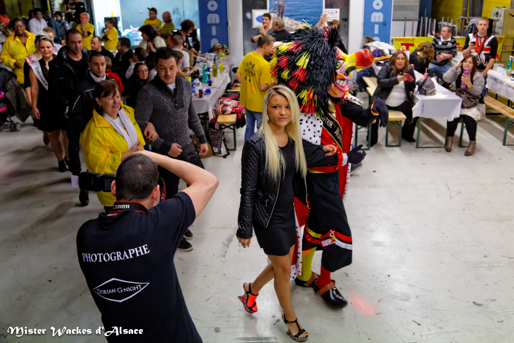 Téléthon Mulhouse 2013, Centre de Formation des Apprentis de l’artisanat, visite surprise des Ch’tis