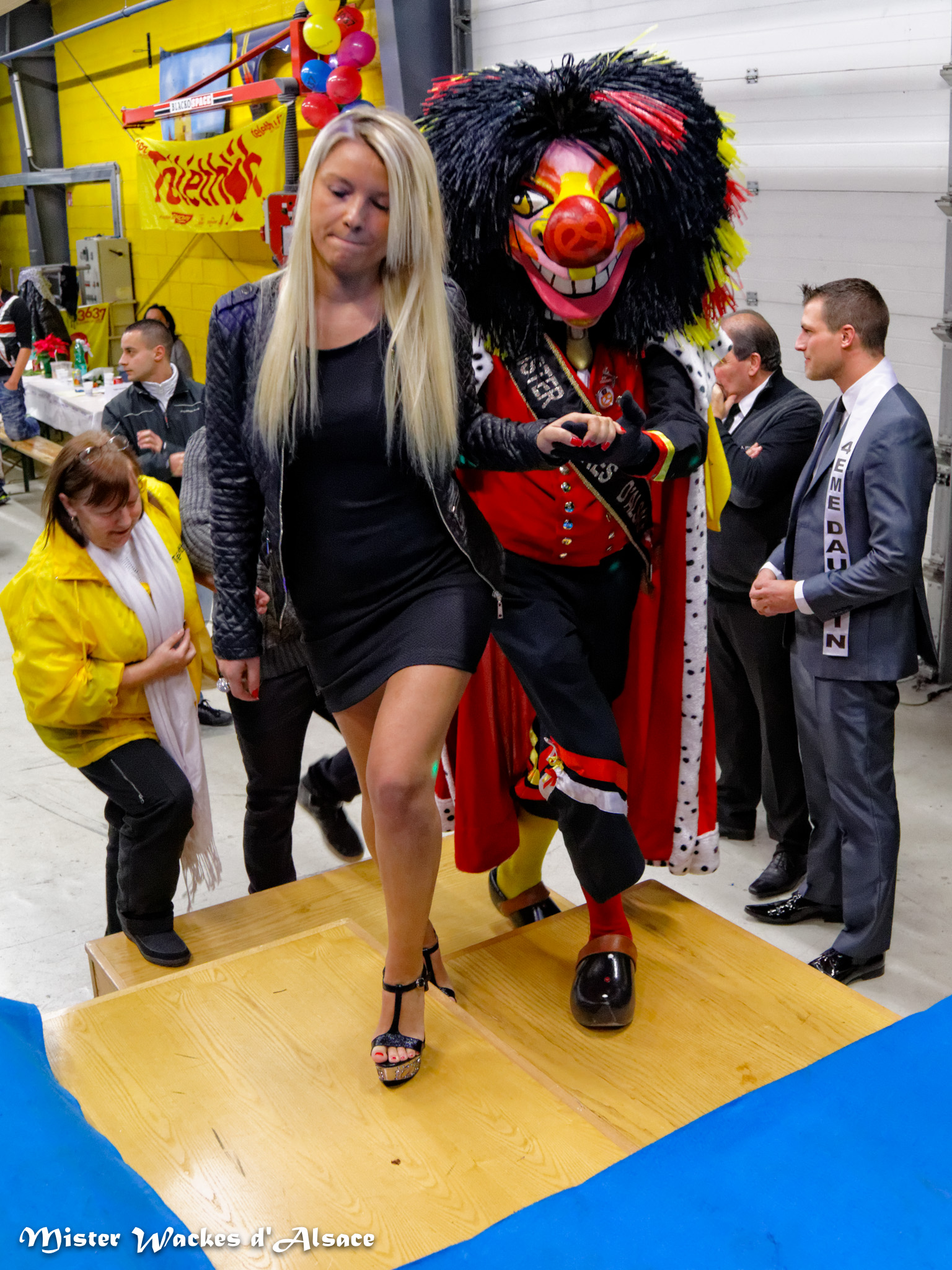 Téléthon Mulhouse 2013, Centre de Formation des Apprentis de l’artisanat, visite surprise des Ch’tis