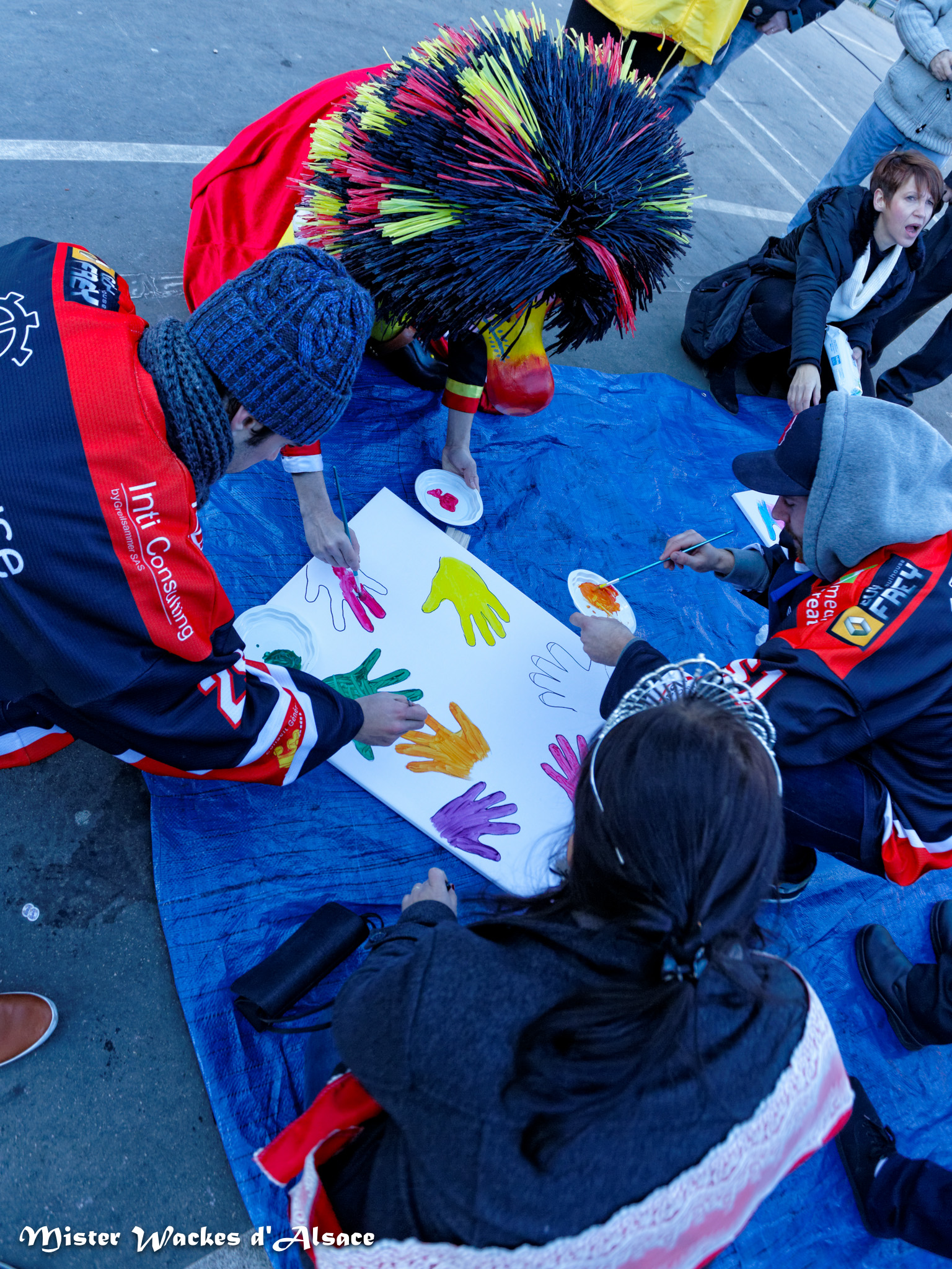 Téléthon Mulhouse 2013, les Scorpions de Mulhouse, Miss Ronde Alsace et Mister Wackes d’Alsace