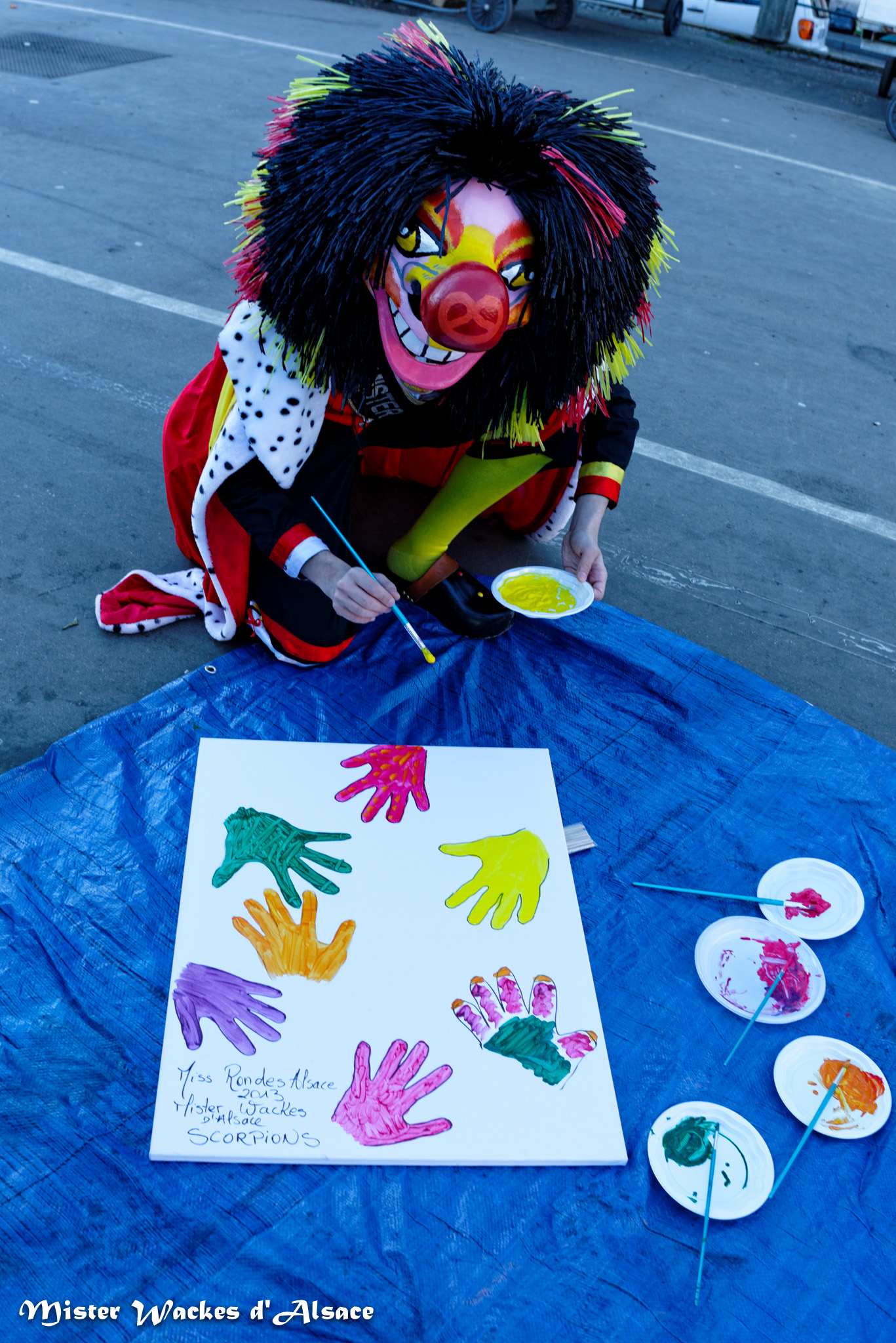 Téléthon Mulhouse 2013, Mister Wackes d’Alsace, le picasso alsacien