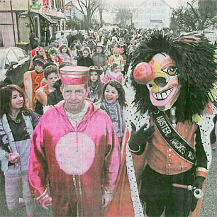 Bollwiller, Cavalcade des ècoles - Les enfants dans la rue