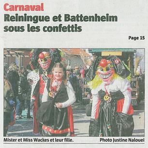 Mister Wackes d&rsquo;Alsace, sa dulcinèe Elsa et leur fille Liesala