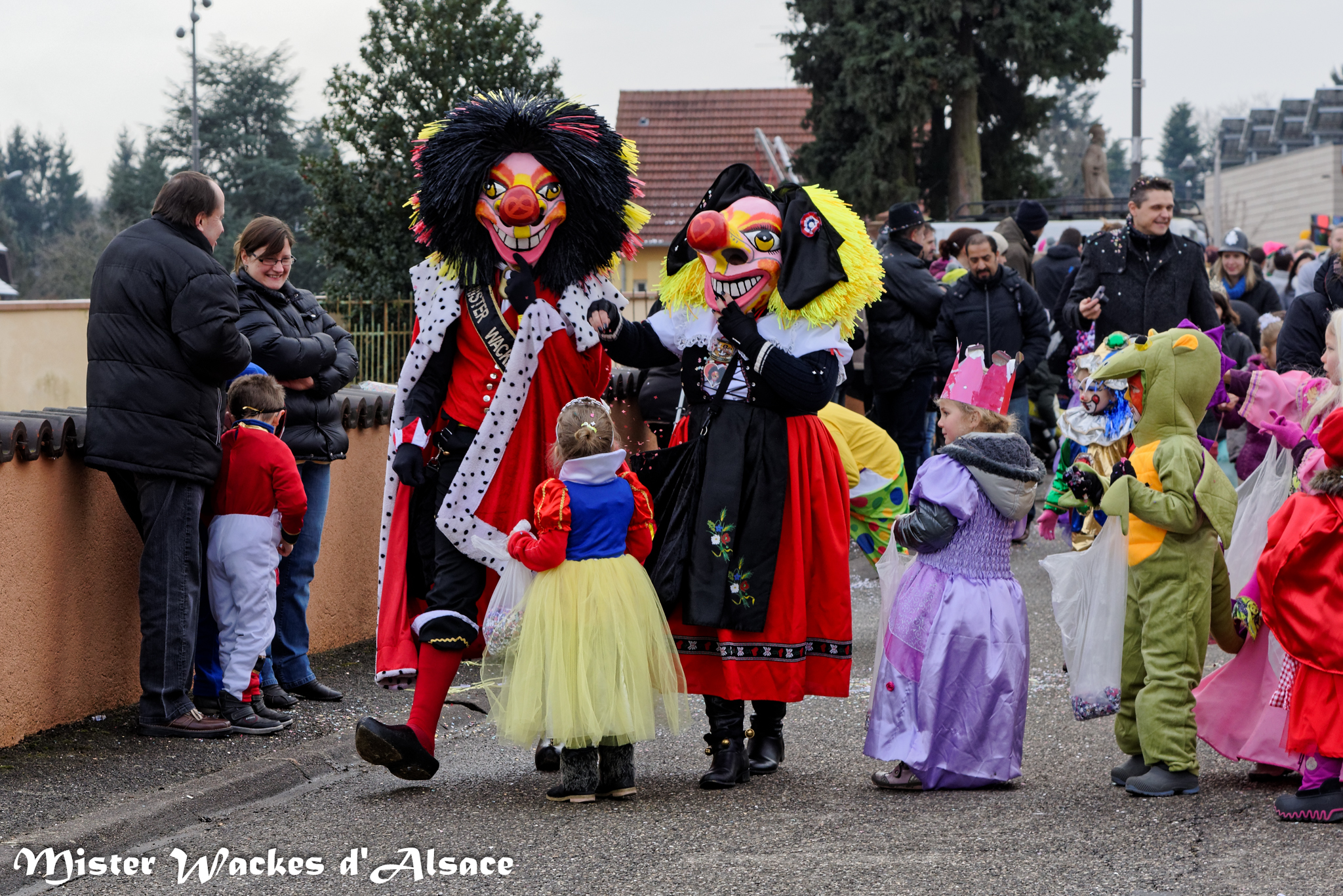 Carnaval de Guewenheim 2015 avec Mister Wackes d'Alsace, sa dulcinée Elsa