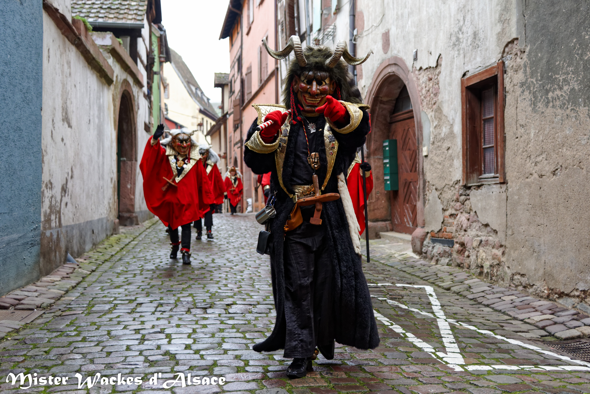 Carnaval de Riquewihr 2015 avec les Teuffel's Narren de Rombach-le-Franc