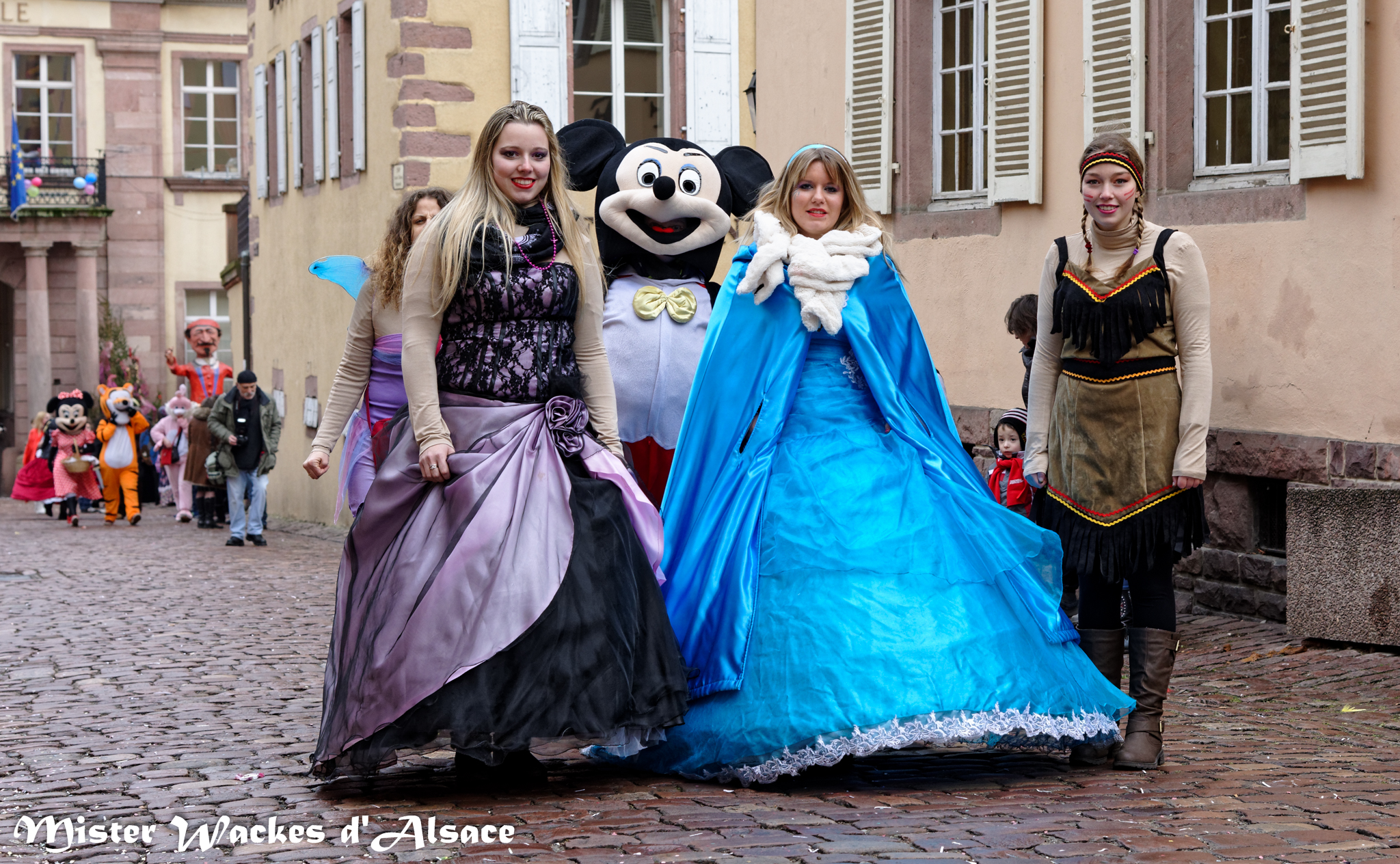 Carnaval de Riquewihr 2015 avec les Ried Wagges Band de Hilsenheim