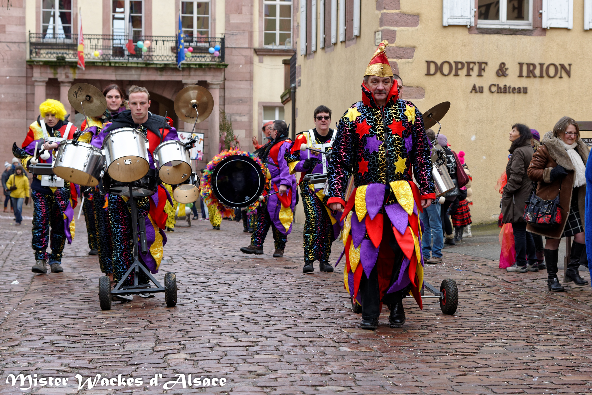 Carnaval de Riquewihr 2015 et les Daler Schlager d'Ensisheim