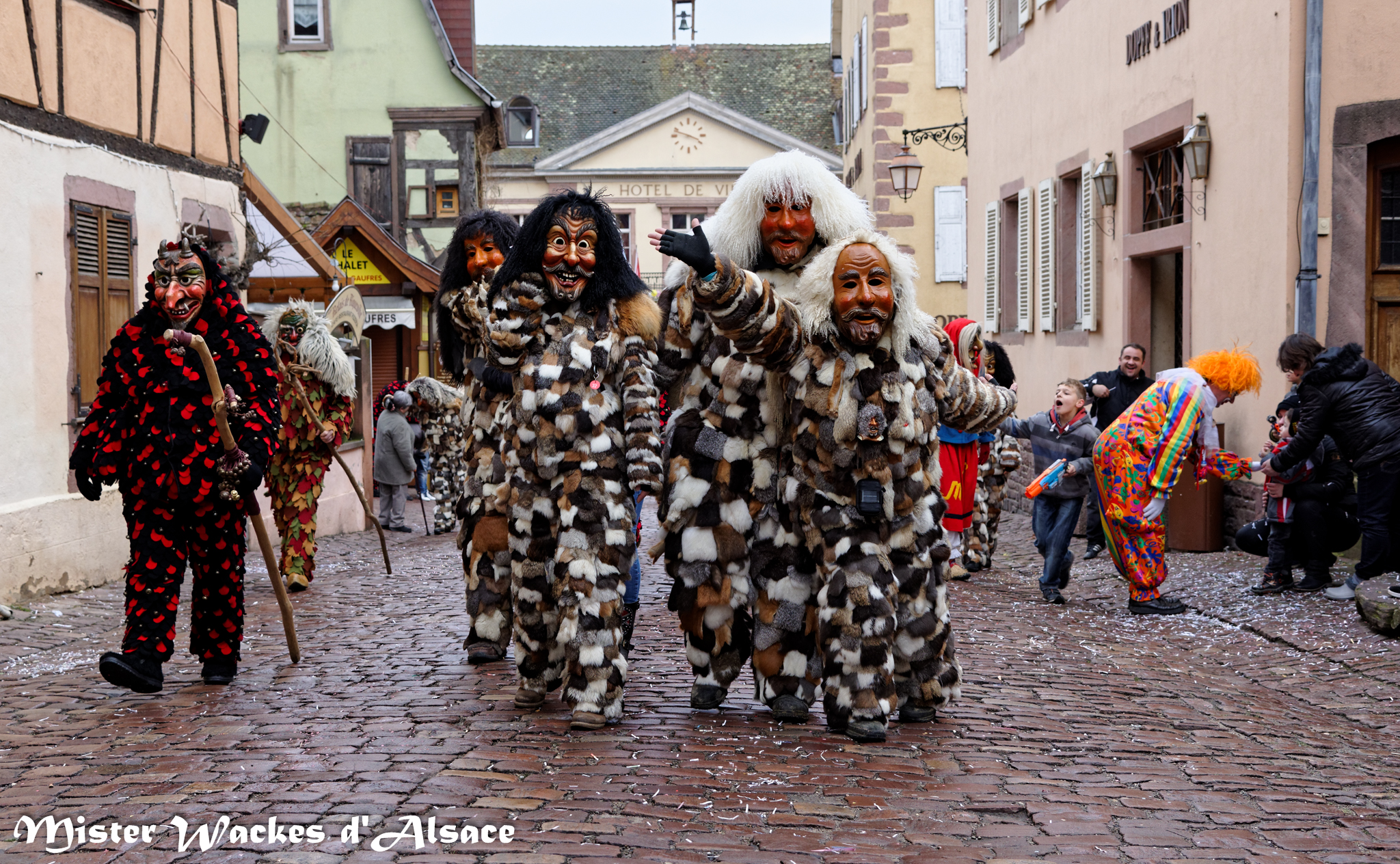Carnaval de Riquewihr 2015 avec Weiler Schelme du Narrenzunft AHA Weil der Stadt