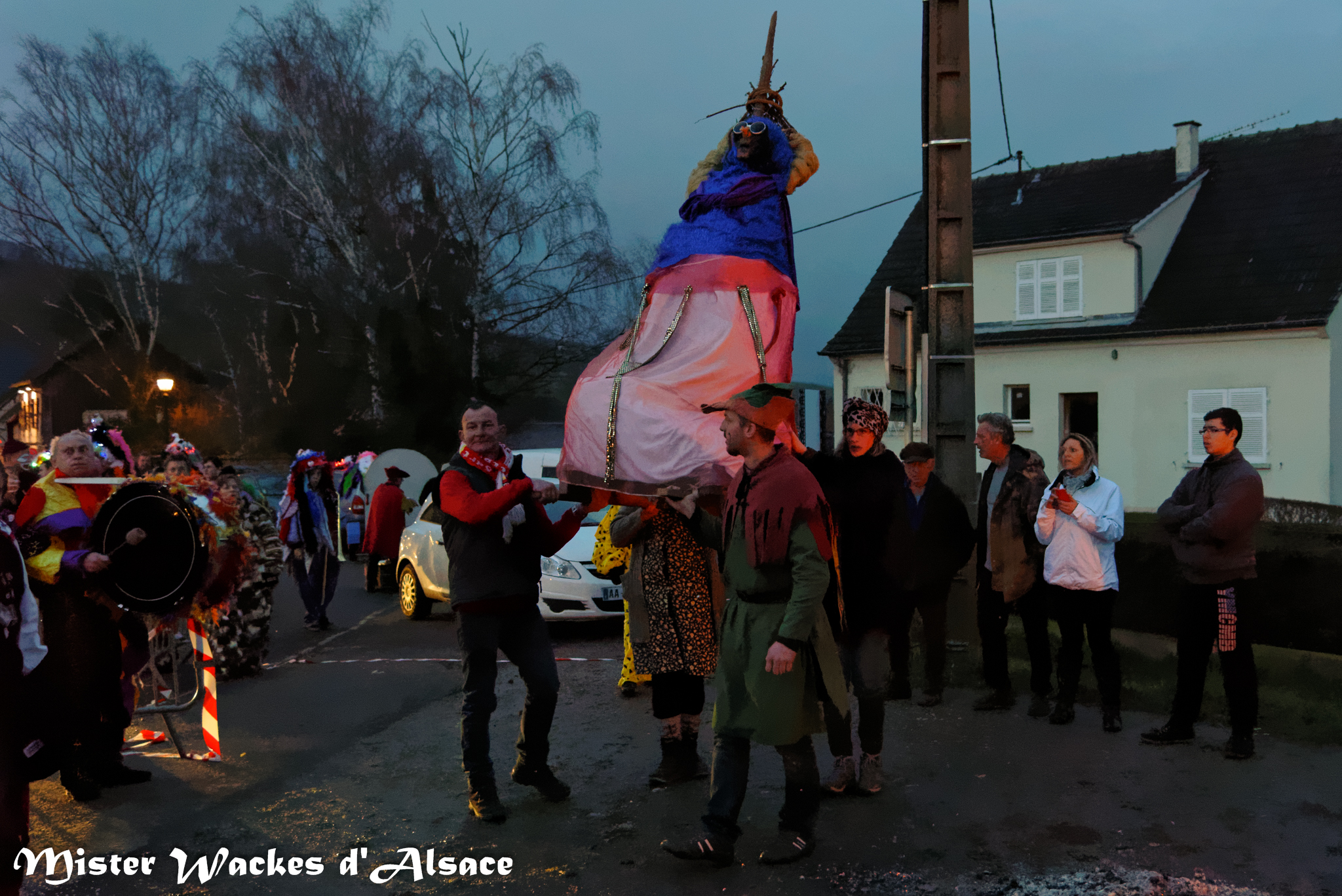 Carnaval de Riquewihr 2015 - La crémation de la Sorcière