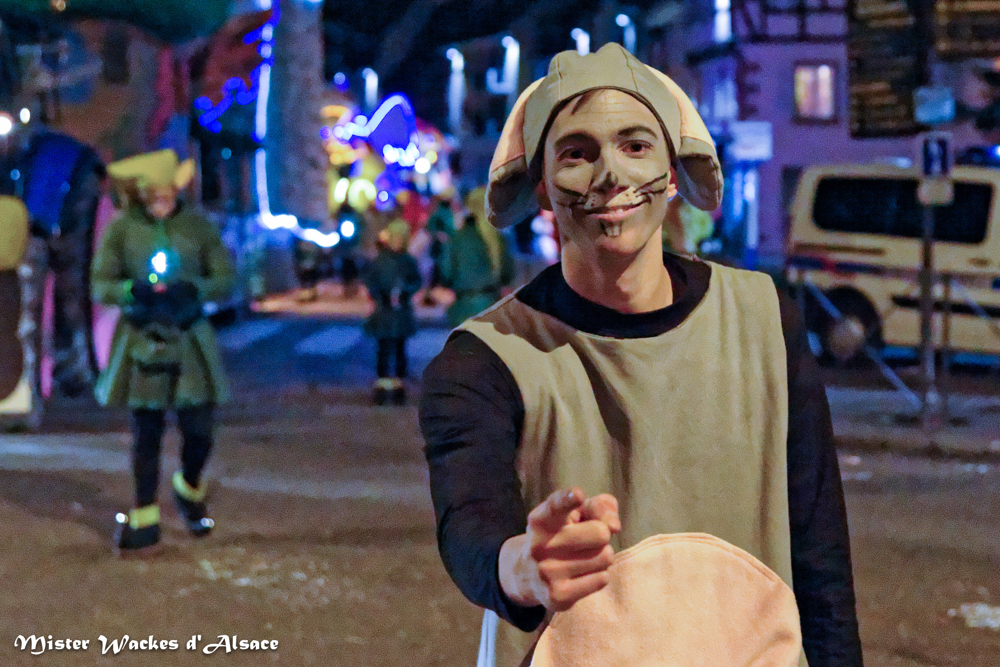 Cavalcade nocturne de Sélestat et une adorable souris des Anlli Gaga de Hilsenheim