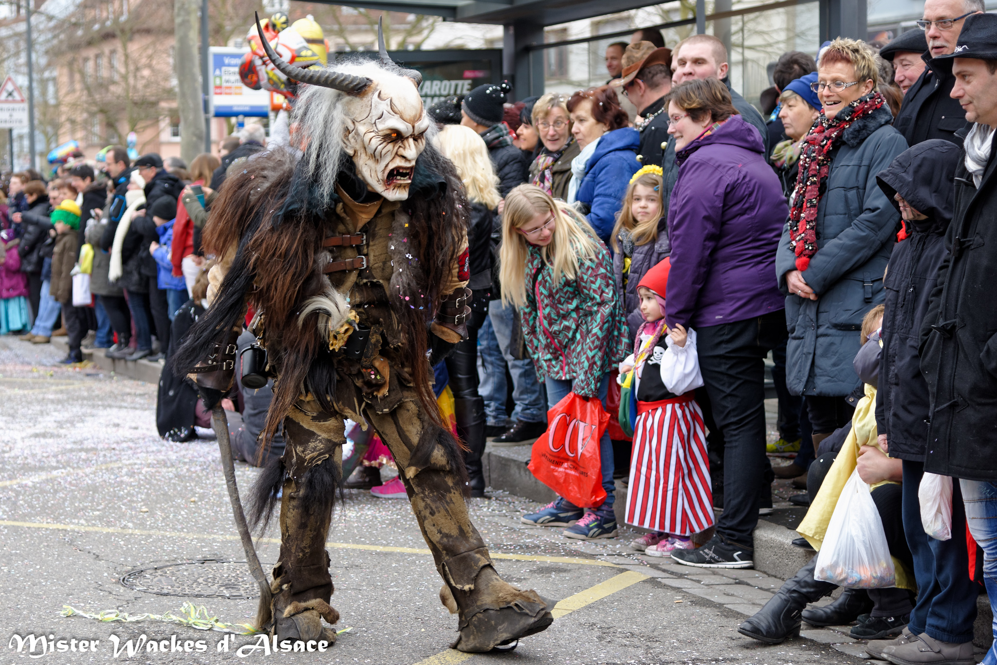 Cavalcade de Sélestat 2015 et les Burghexa Dusslingen - Narrenzunft Jettenburg