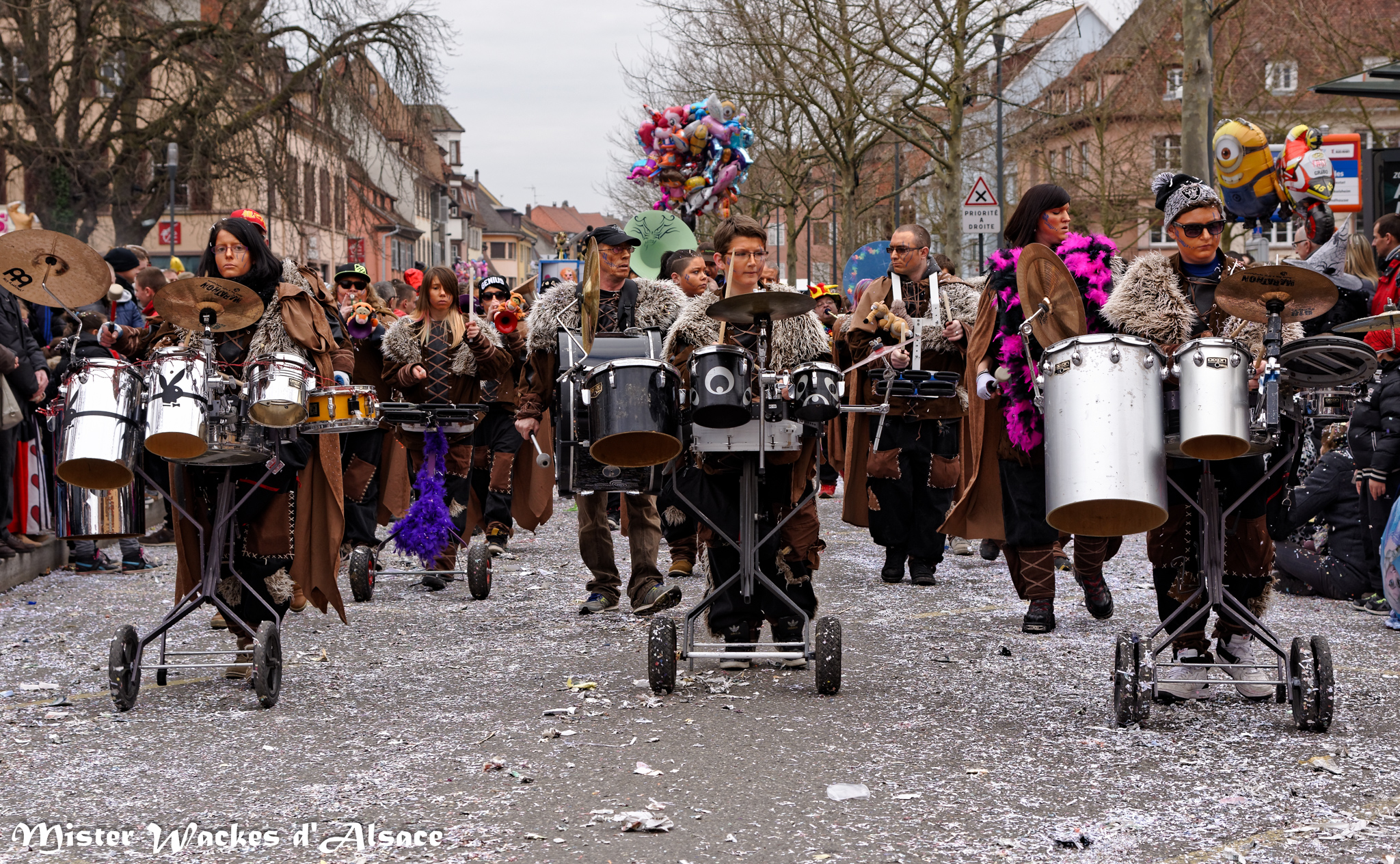 Carnaval de Sélestat 2015 avec la guggamusik Cook Music de Colmar