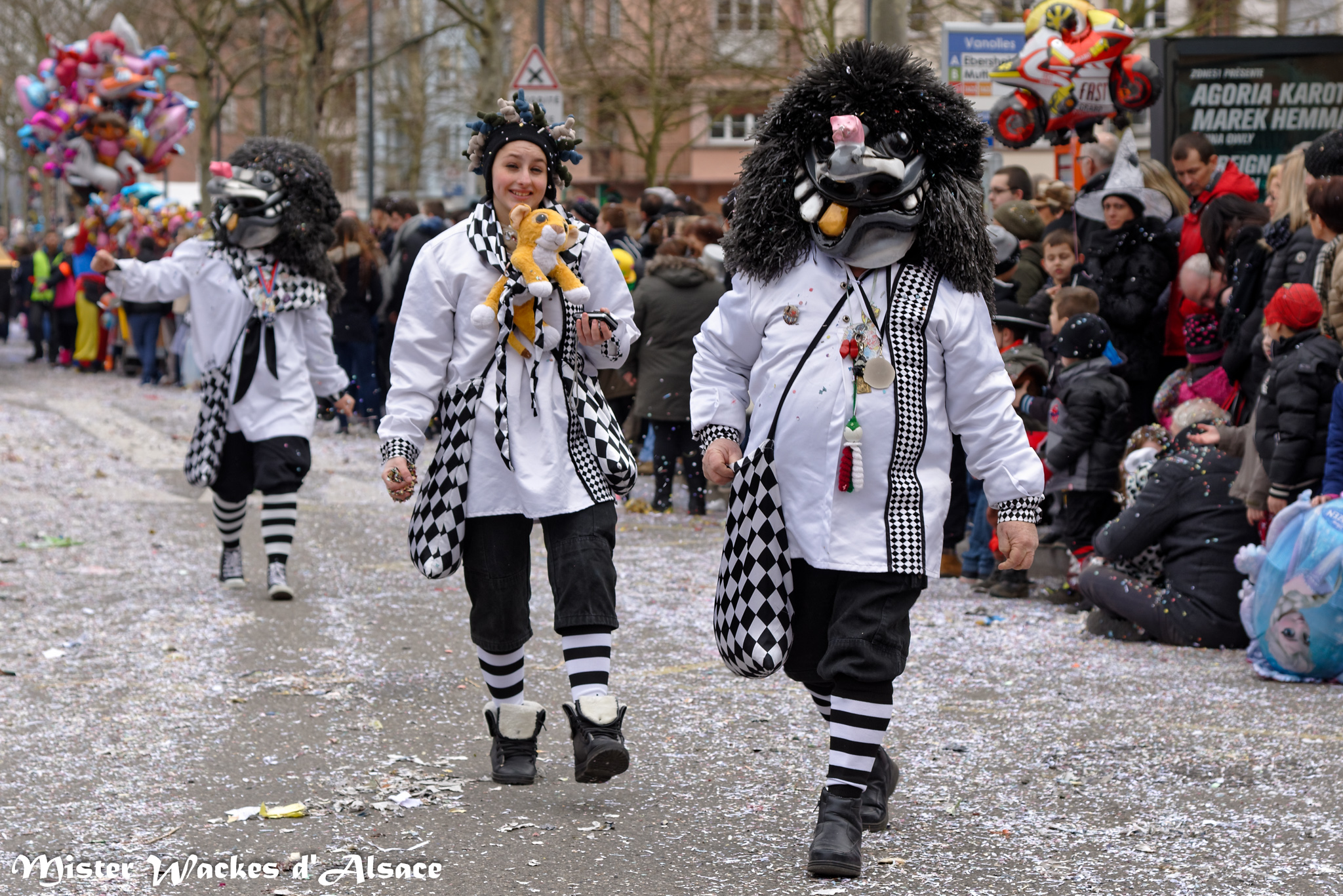 Carnaval de Sélestat 2015 et nos amis wagges des Spackwagges de Pfastatt
