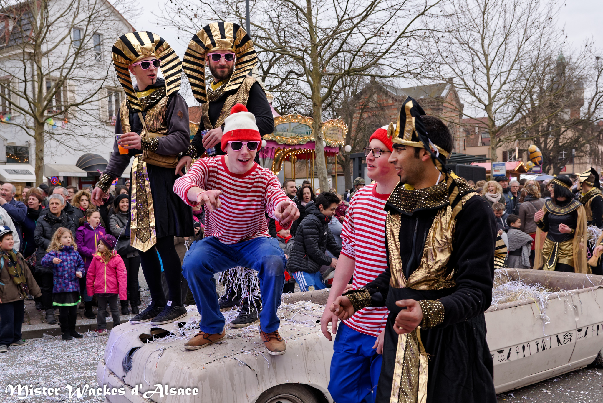Carnaval des Machores 2015 avec les joyeux lurons du char Les Prima Bon de Sélestat