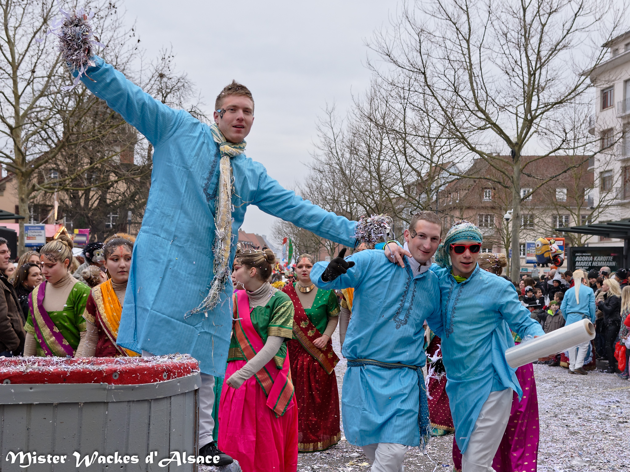 Carnaval des Machores 2015 et le char Rieddi Wagges Band de Hilsenheim