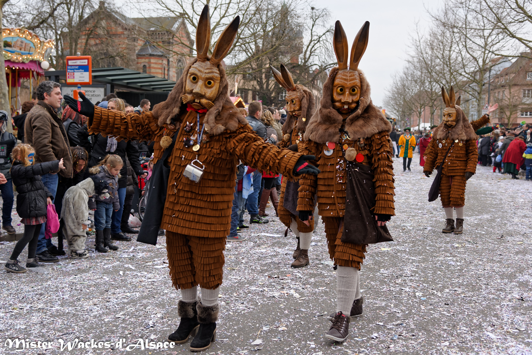 Carnaval de Sélestat 2015 avec la Narrenverein Hasenbuhl Anselfingen