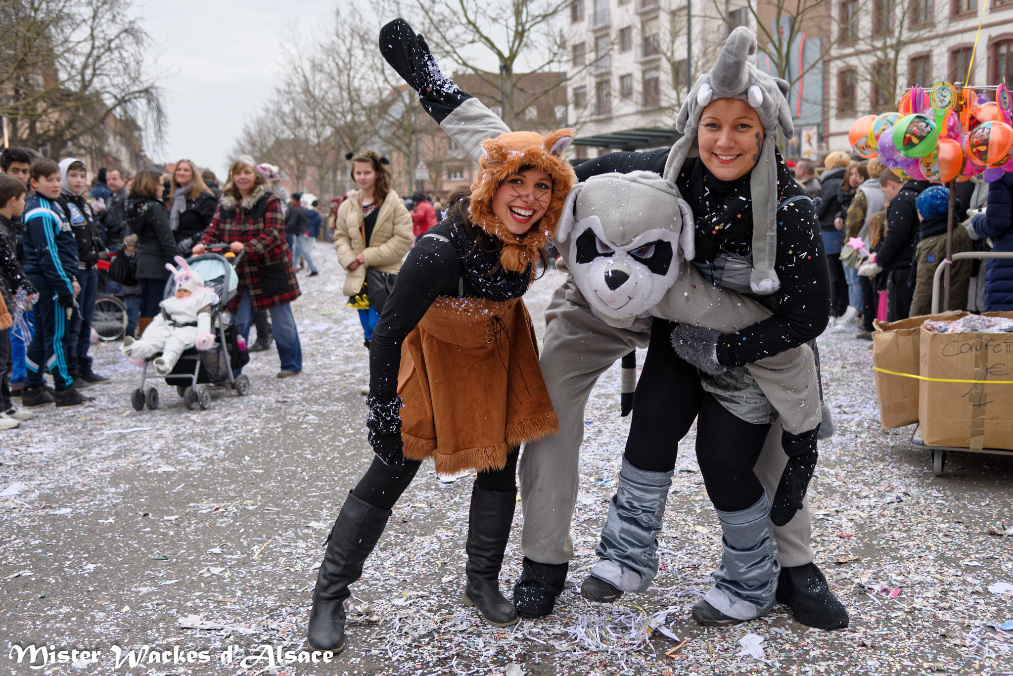 Carnaval des Machores 2015 et le char Baumann de Sélestat