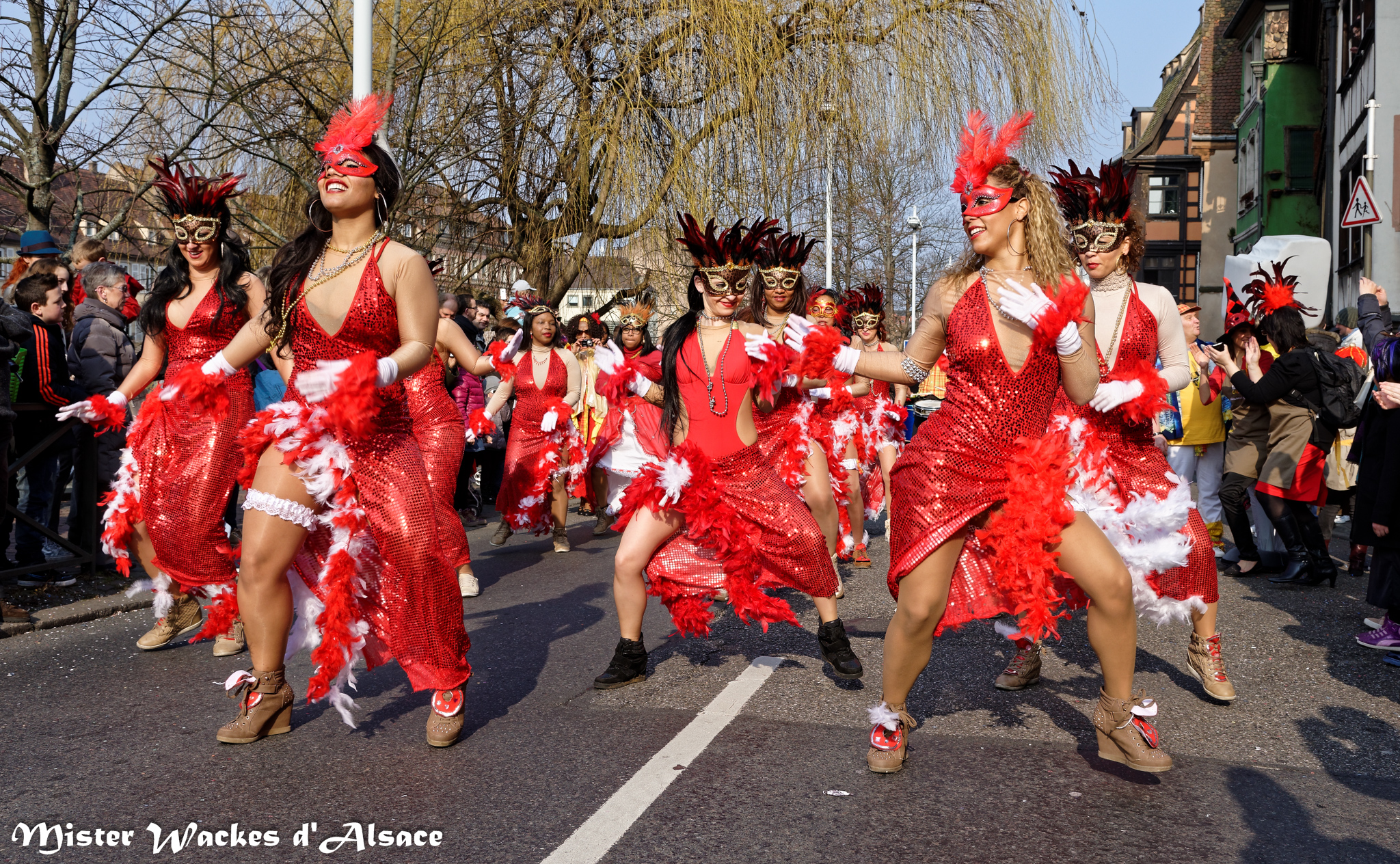 Carnaval de Strasbourg 2015 avec les ravissantes danseuses Kolibri Ka Dansé