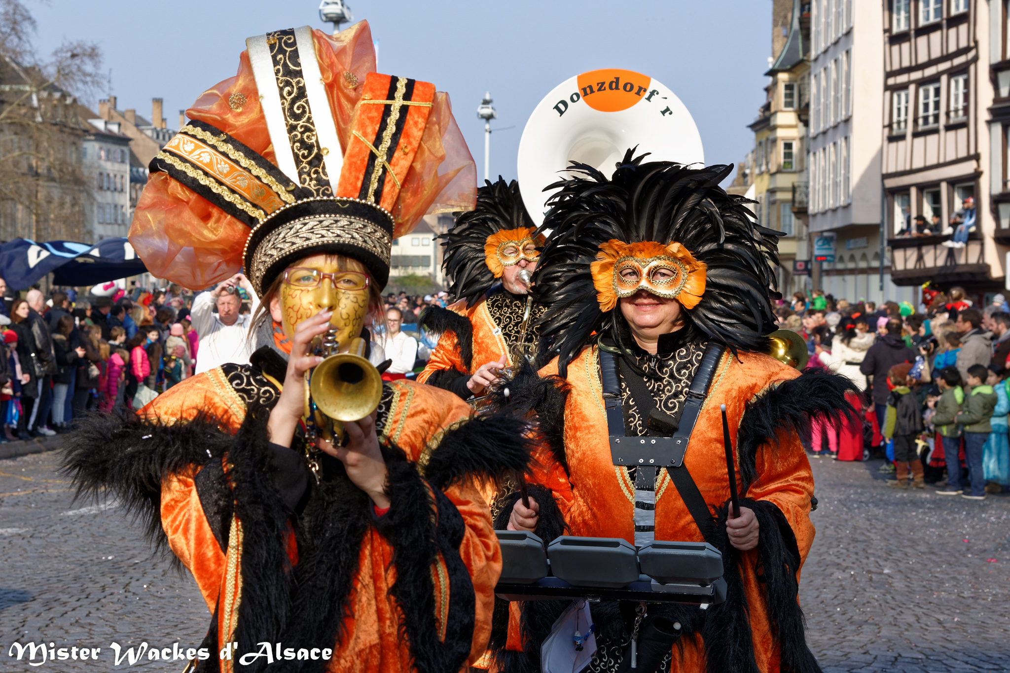 Carnaval de Strasbourg 2015 et la guggamusik de Donzdorf