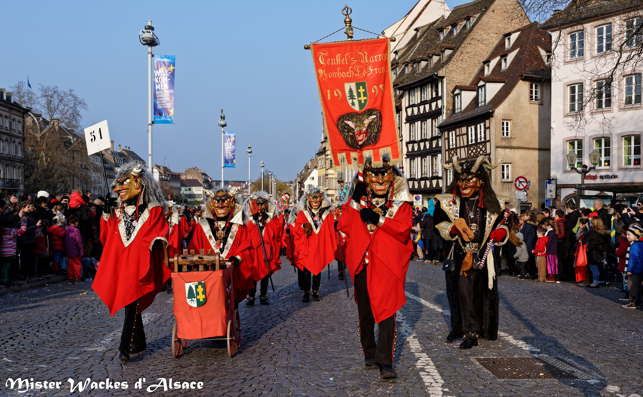 Carnaval de Strasbourg 2015 et les Teuffl's Narren de Rombach-le-Franc